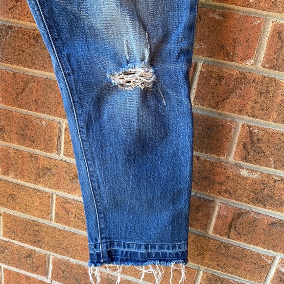 Levi's Blue 501 Frayed Hem Jeans - Picture 9 of 11